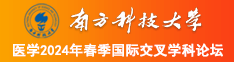 大鸡八狠插大逼视频南方科技大学医学2024年春季国际交叉学科论坛